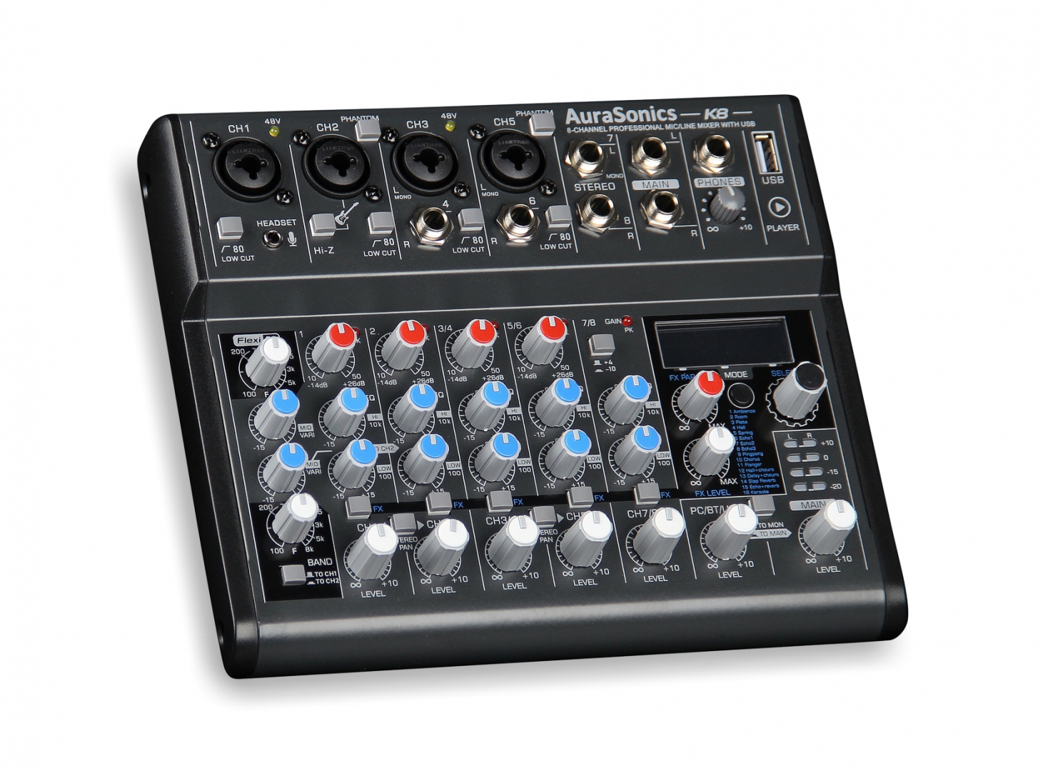 AuraSonics K8 компактный микшерный пульт в Майкопе