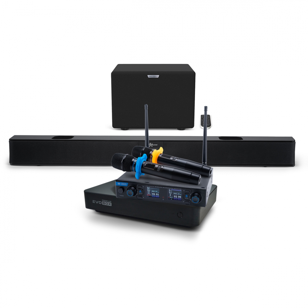 Hi-End караоке-система EVOBOX Premium + EvoSoundBar (саундбар с караоке) в Майкопе