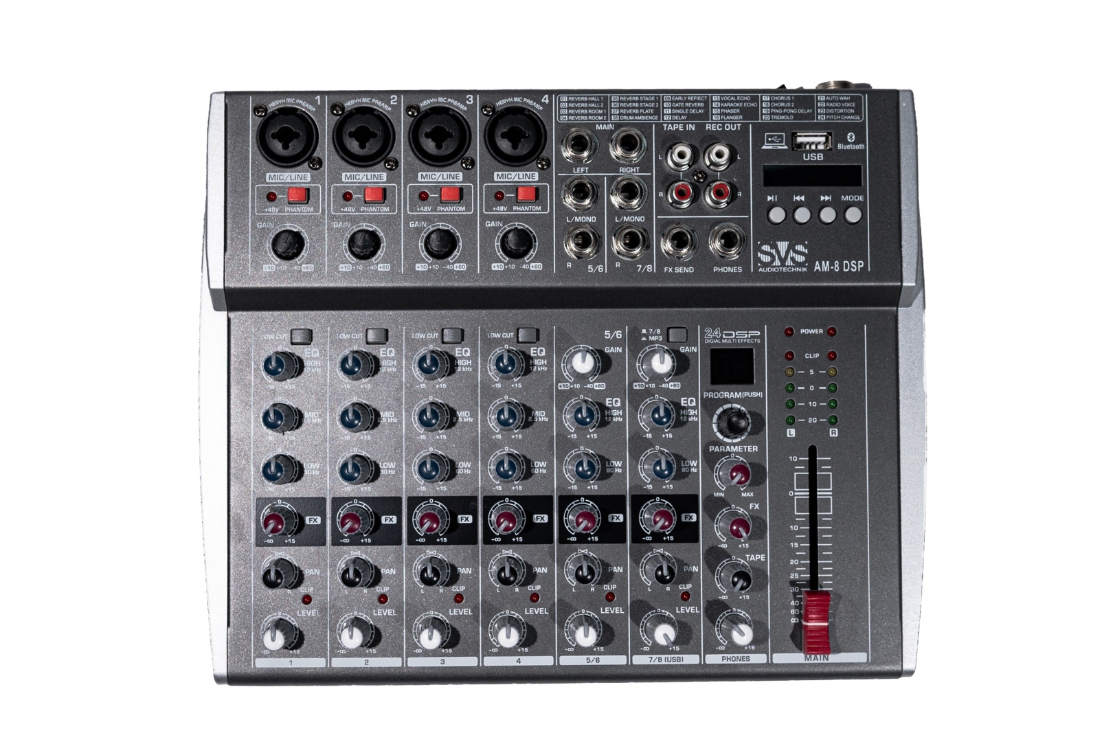 SVS Audiotechnik mixers AM-8 DSP Микшерный пульт аналоговый, 8-канальный в Майкопе